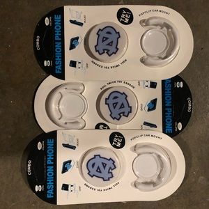 3 UNC North Carolina Cell Phone Grip mounts